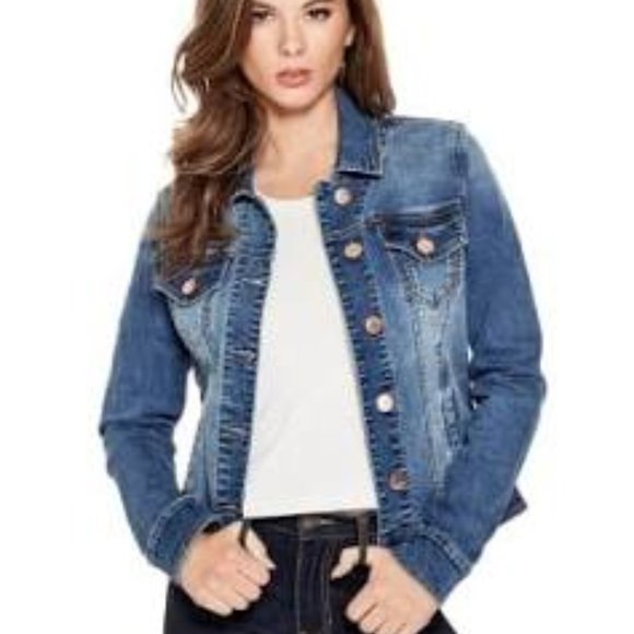 guess jean jacket womens